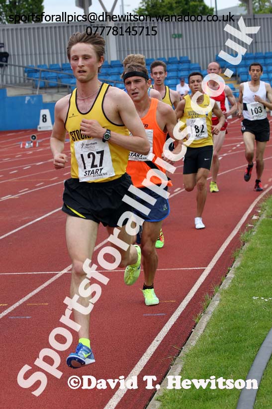 Mens  senior 5000 metres, Northern Senior and Under-20s Track and Field Champs., Manchester. Photo: David T. Hewitson/Sports for All Pics